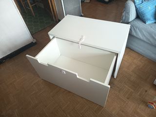 Baúl infantil IKEA SMÅSTAD blanco