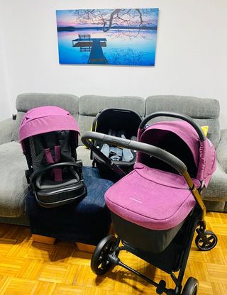 Silla paseo Casualplay + capazo + silla coche