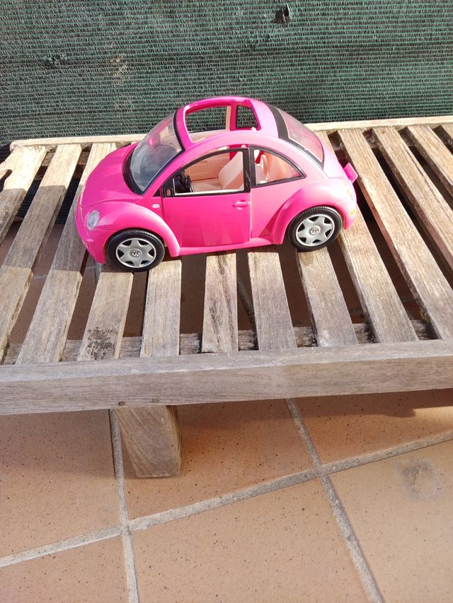 Coche Barbie Volkswagen Escarabajo Rosa