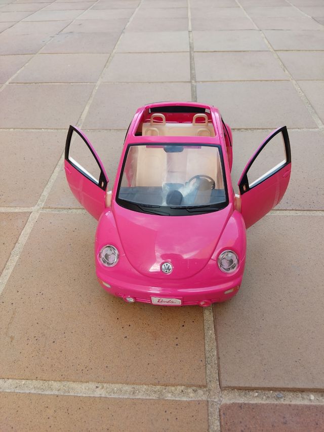 Coche Barbie Volkswagen Escarabajo Rosa