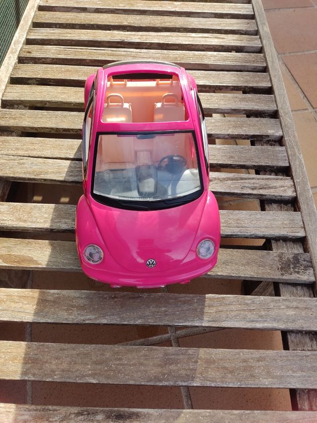 Coche Barbie Volkswagen Escarabajo Rosa