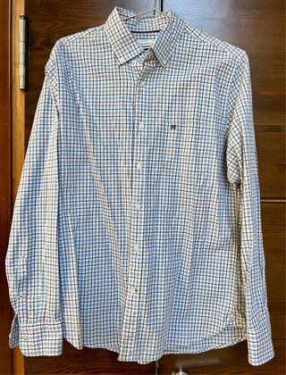 Camisa Pedro del Hierro cuadros azul-blanca