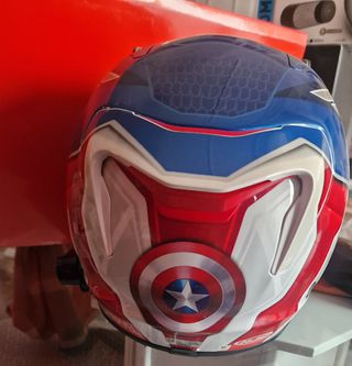 Casco HJC Captain America con intercomunicador