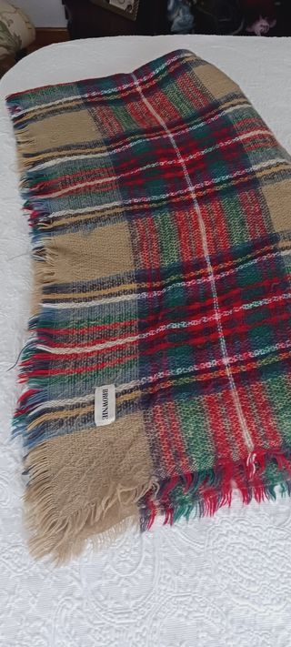 Foulard cuadros multicolor
