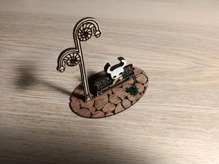 Figura Hollow Knight: banco y farola