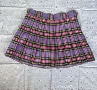 Falda Escocesa Rosa y Morada