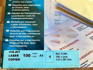 Etiquetas APLI + Papel HP (2x50 hojas)