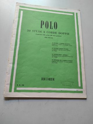 Polo Estudios dobles cuerdas violín 