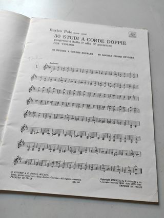 Polo Estudios dobles cuerdas violín 