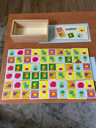 Domino infantil madera - Animales
