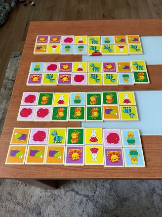 Domino infantil madera - Animales