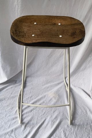 Taburete alto madera y metal