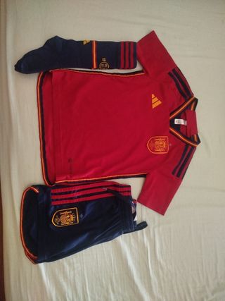 Equipación España Adidas - Roja y Azul