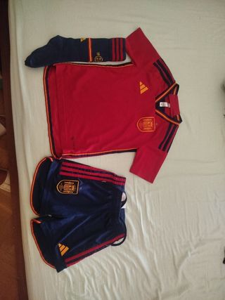 Equipación España Adidas - Roja y Azul