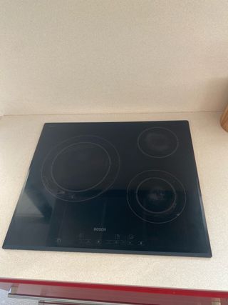 Placa vitrocerámica Bosch negra