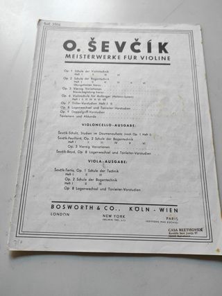 Sevcik Violín Op.8