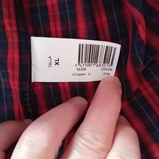 Camisa El Caballo | cuadros rojo,azul y verde