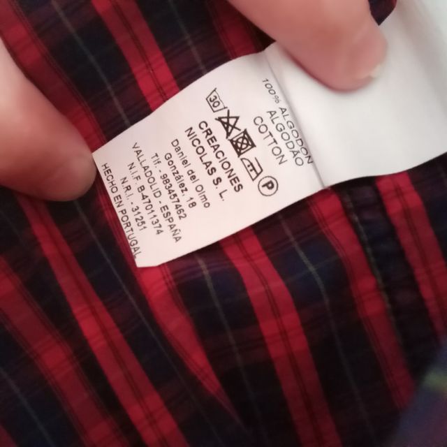 Camisa El Caballo | cuadros rojo,azul y verde