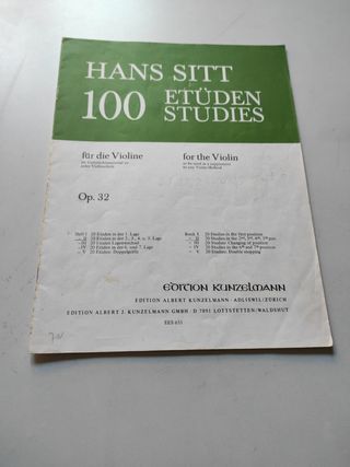 Sitt Estudios Violín Op 32