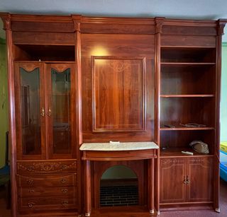 Mueble salón madera - Marrón