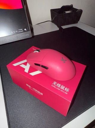 Ratón gaming Mchoose A7 ULTRA rosa