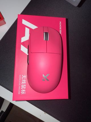 Ratón gaming Mchoose A7 ULTRA rosa