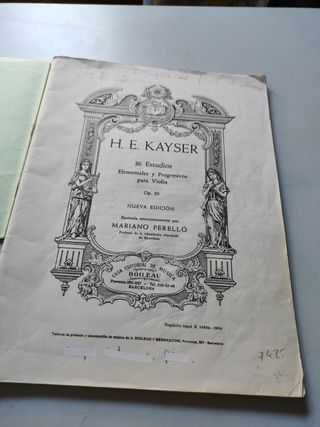Estudios para Violín Kayser Op.20