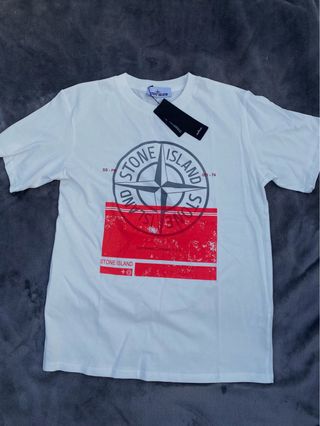 Camiseta Stone Island blanca