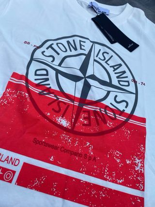 Camiseta Stone Island blanca