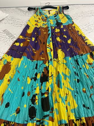Vestito lungo multicolor