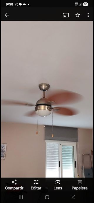 Ventilador techo con luz - Moderno