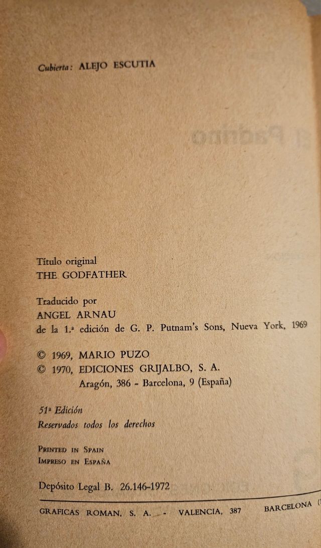 El Padrino "The Godfather". 1972