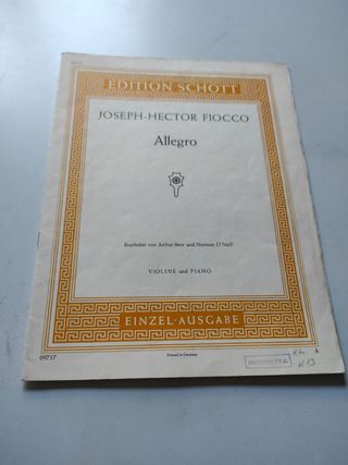 Violín Allegro - Fiocco 