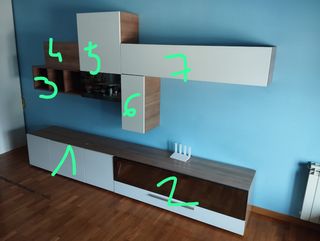 Mueble modular - Estantería pared. Negociable.