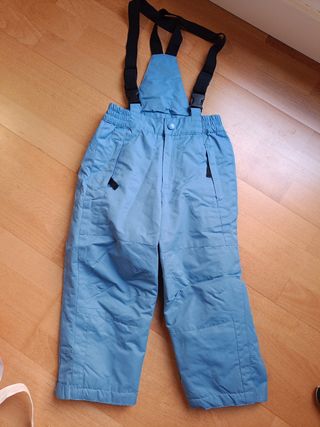 Pantalones nieve niño azul