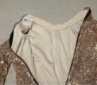 FIESTA Vestido lentejuelas dorado