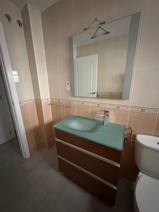 Mueble baño 2 cajones - marrón