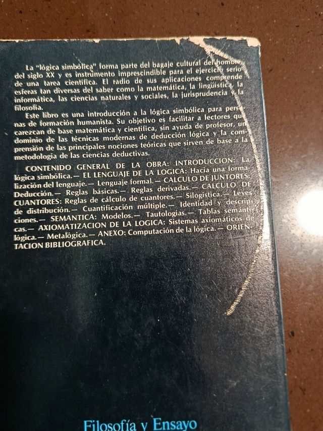 Lógica simbólica (Serie de filosofía y ensay...