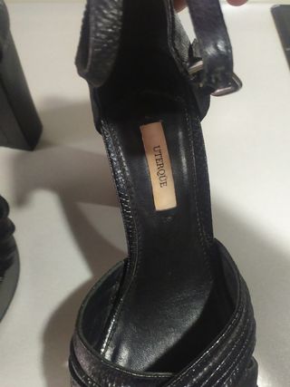 Zapatos Uterqüe negros tacón alto