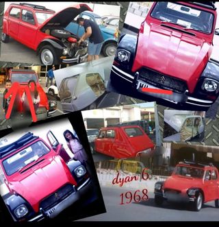 Coche clásico, Citroen dyane 6 de 1968