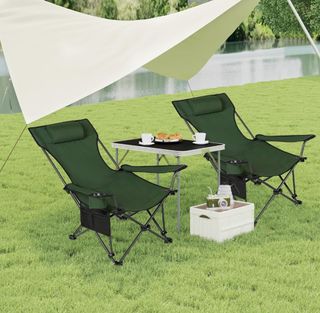 2 Sillas Camping Plegables - Tumbonas