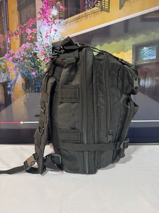 Mochila táctica militar negra 25L pequeña mini 