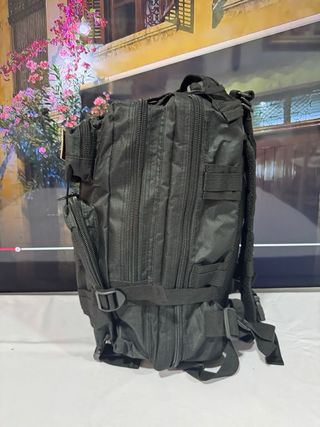 Mochila táctica militar negra 25L pequeña mini 