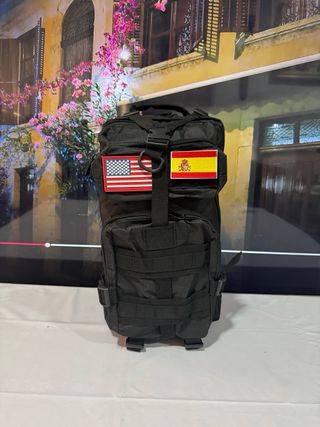 Mochila táctica militar negra 25L pequeña mini 