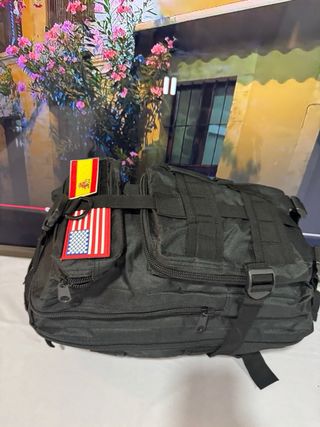 Mochila táctica militar negra 25L pequeña mini 