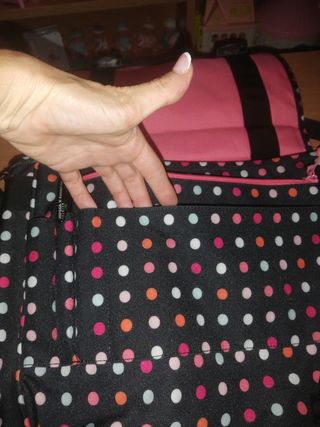 Bolso Roxy estampado de puntos multicolor