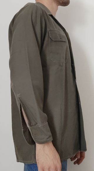 MILITARY SHIRT, OLIVE GREEN, M