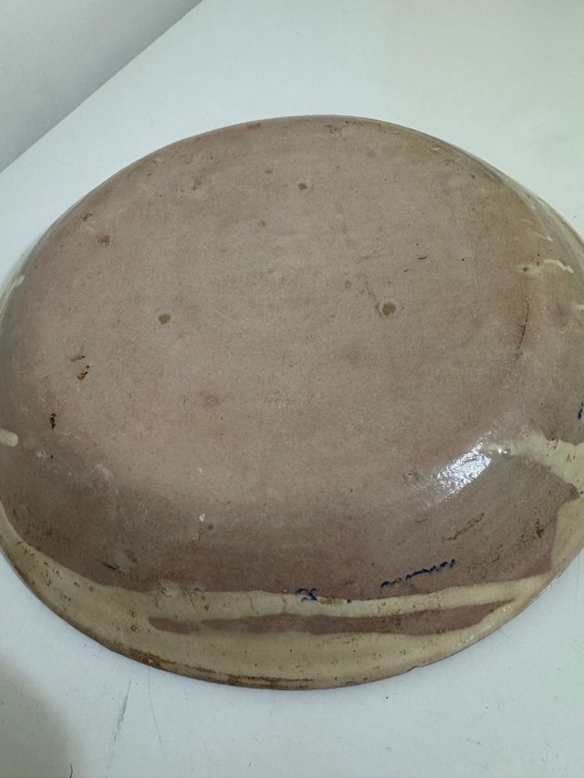 Piatto maiolica siciliana antica 36cm