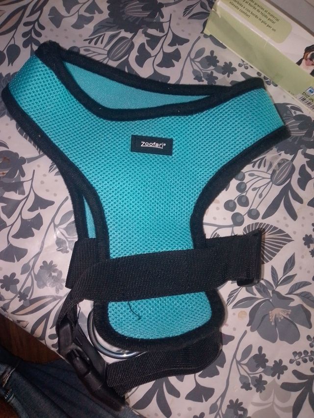 Arnés turquesa para perros