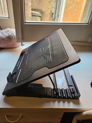 Teclado + Ratón + Base portátil con ventilador